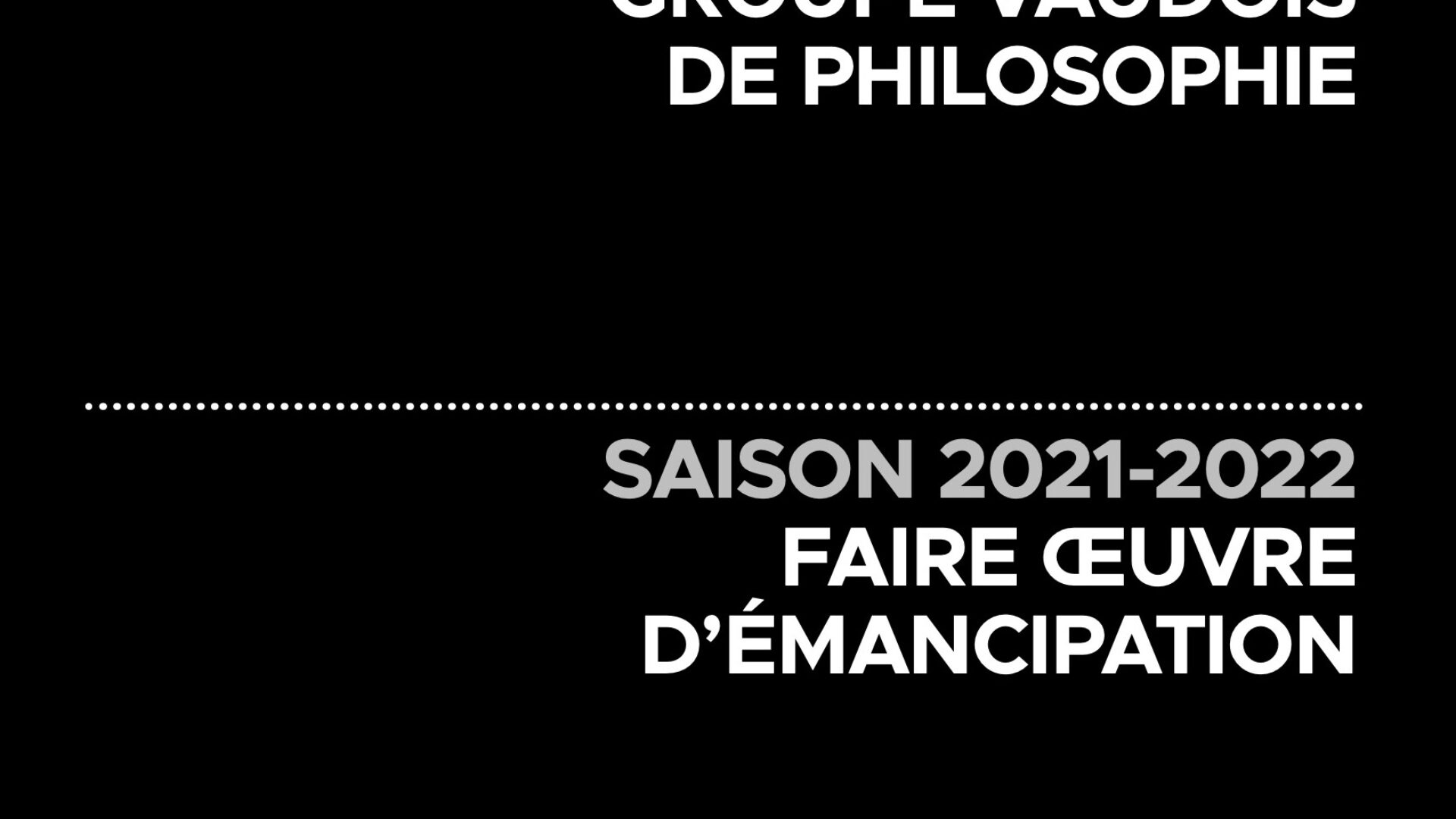 Groupe vaudois de philosophie – Flyer 2021 2022 copie