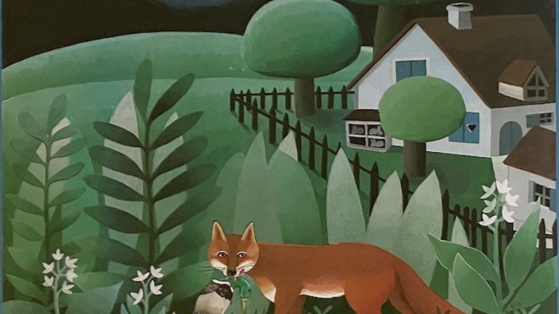 Le renard qui disait non à la lune, illustrations de Danièle Bour et texte de Jacques Chessex © 1974, Édition Grasset & Fasquelle