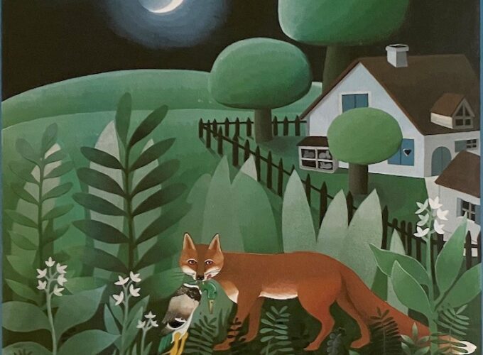 Le renard qui disait non à la lune, illustrations de Danièle Bour et texte de Jacques Chessex © 1974, Édition Grasset & Fasquelle