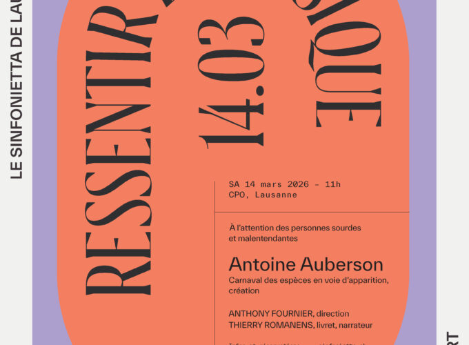 Affiche Sinfonietta de Lausanne
