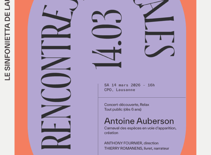 Affiche Sinfonietta de Lausanne
